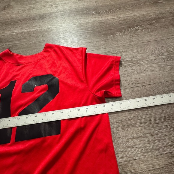 Nike Atlanta Braves Baseball Jersey Boys Large Red Polyester NWOT - Picture 7 of 8